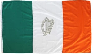 Irish harp flag Ireland republic stitched rope toggle marine grade woven cotton - Picture 1 of 5