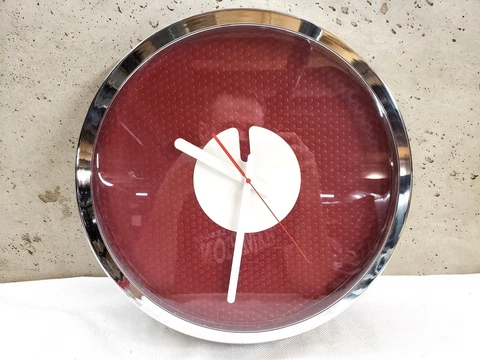 Chrome Trim Red Mat Peter Pepper Products Quartz Wall Clock Cover