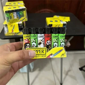 CLIPPER Lighters Red Flame Windproof Gas Lighters Straight Punch Torch Lighters - Picture 1 of 18