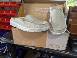 Hey Dude Lexi gestreifte braune Damen-Slipper Größe 5 bequeme Pantoletten Stoffschuhe - Bild 1 von 9