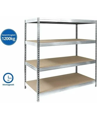 Scaffale per Garage Con Carichi Pesanti, 200 Cm X 120 Cm X 60 Cm - Immagine 1 di 4