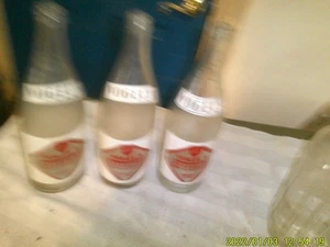 3 VINTAGE VOGEL'S GLASS BOTTLES 32 OZ EVANSVILLE INDIANA - Picture 1 of 2
