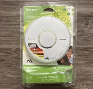 Reproductor de CD portátil Sony D-FJ041 Walkman sintonizador AM/FM blanco sellado de fábrica - Imagen 1 de 3