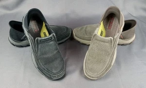 Set 2 Paar Skechers Slipper Herren Schuhgröße 11,5 Freizeit Wandern Fitnessstudio Strand 204809 - Bild 1 von 22