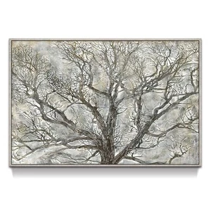 Abstract Tree Framed Wall Art: Nature Scenry Picture Rustic Tree Branch Pictu... - Picture 1 of 6