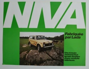 LADA NIVA 1980 dealer sheet brochure - French - Canada - Photo 1 sur 2