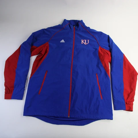 Kansas Jayhawks adidas Climaproof Jacket Men's Blue/Red Used Cover