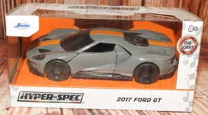 2023 JADA HYPER-SPEC 2017 FORD GT GRAY WITH ORANGE STRIPE 1/32 - Picture 1 of 12