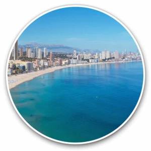2 x Vinyl Stickers 7.5cm - Benidorm Summer Beach Spain Cool Gift #12488 - Bild 1 von 9