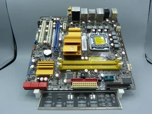 Asus P5QL-M DLX/WIFI/V-P5P43/DP_MB Rev. 1.01G Mainboard LGA 775 + I/O Shield - Bild 1 von 2