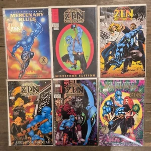 Menge 6 Zen Intergalactic Ninja #1, 2, 3 Illustrierte Novellen Entität Comics 1994 - Bild 1 von 9