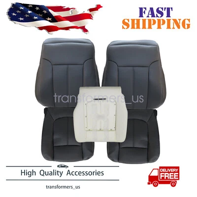 Fundas de asiento de cuero PERF ambos lados para Ford F250 F350 2011-2016/cojín de espuma Foto 1 de 4
