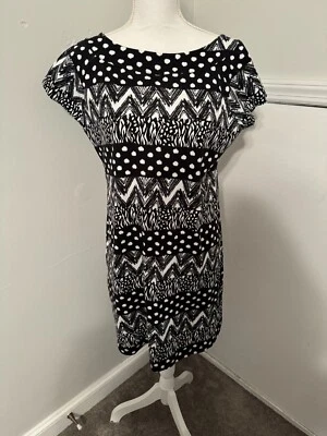 Vestido Rafaella Sin Mangas Multi Algodón Tejido L Nuevo sin Etiquetas Foto 1 de 3