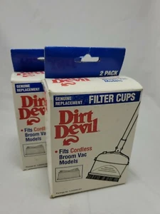 ZWEI 2er Pack Original Ersatz Filtertassen für Dirt Devil Akku Besensauger - Bild 1 von 5