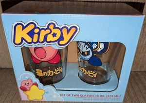 NUOVO Kirby + Meta Knight set di 2 (16 once) set di bicchieri da pinta (Nintendo) Bioworld - Foto 1 di 4