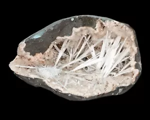 Geoda Natural Scolecita Heulandita Minerales India #M 01 - Imagen 1 de 7