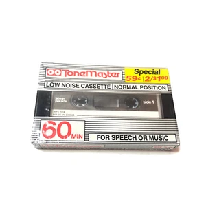 Low Noise Tonemaster 60 Minute Audio Cassette Tapes Blank new vintage dubbing - Picture 1 of 8