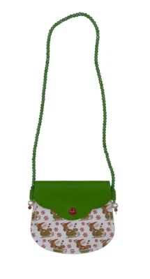 Bolso de mano con cuentas de Navidad Santa Juvenil Cartera 5,5" Rojo Verde Vacaciones Kidcore - Imagen 1 de 4