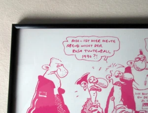 UNIKAT Bild Wandbild - Comic von Ralf König - Alu-Rahmen - Vintage - Bild 1 von 9