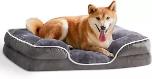 Orthopedic Cat Dog Bed Memory Foam Pet Bed Non-Slip Bottom Waterproof Pet Couch - Picture 1 of 17