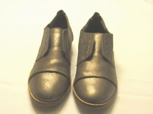 Oxford Shoes Women 10 M Lace Up Shoes Wood Heel Brown / Bronze Cap Toe - Picture 1 of 5