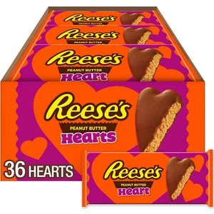REESE'S Milk Chocolate Peanut Butter Hearts, Valentine'S Day Candy Packs, 1.2 Oz - Picture 1 of 9