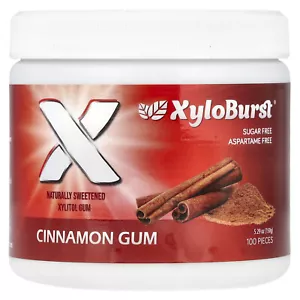 Xylitol Gum, Cinnamon, 100 Pieces , 5.29 oz (150 g) - Picture 1 of 2