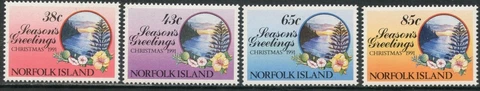 NORFOLK ISLAND Sc#510-513 1991 Christmas Complete Set OG Mint NH Cover