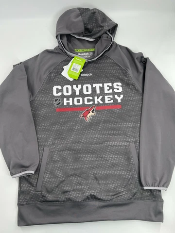 NWT NHL Reebok Center Ice Collection Phoenix Coyotes Hoodie Sweater Mens M Cover