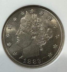 1883 MS65 Gem 5c Liberty Nickel/NGC Certified - Picture 1 of 4
