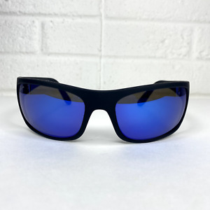 Maui Jim Peahi MJ 202-2M-SGH Wrap Black Sunglasses Polarized Blue Lenses
