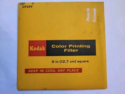 KODAK 5 INCH SQUARE YELLOW CP20Y COLOR PRINTING FILTER Sealed - Image 1 of 2