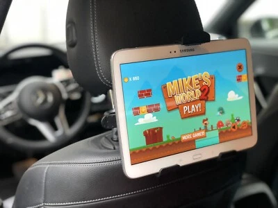 Tablet Halterung Auto Kfz Universal Rücksitz Kopfstützen iPad + Doppel - USB - Bild 1 von 4
