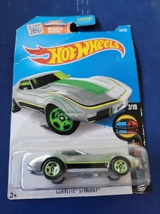 Figura de coche Corvette Stingray Hot Wheels suave a salvaje *3/10* (58/250) NUEVA - Imagen 1 de 4