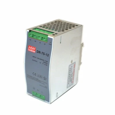 DR75-12 75W Din Rail Mounted 12VDC 6.3A Output Industrical Power supply Supplier - Image 1 of 4