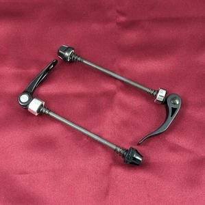 Vintage FRONT Quick Release Skewers 100mm Black OPTIONS Q15 - Picture 1 of 22