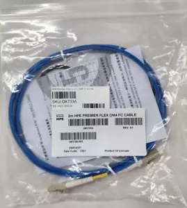 HP QK733A 2M LC auf LC MM OM4 Premier Flex Glasfaserkabel - Bild 1 von 3