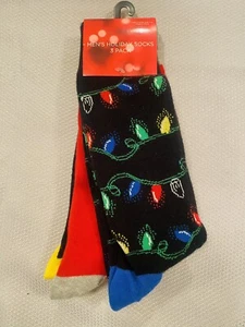 Men's Holiday Socks - 3 Pair - Size 7-12 Acrylic, Polyester, Nylon, Spandex NWT - Picture 1 of 4