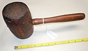 Mallet, Vintage Woodworkers / Wood Carvers Wooden Mallet, Weighs 1 lb. 9  oz. - Picture 1 of 6