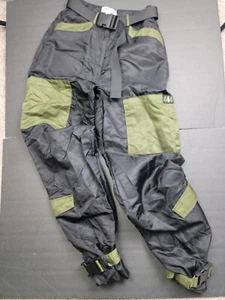I AM GIA Womens Cargo Black/Green Nylon Trouser Pants - Size XS - Picture 1 of 5
