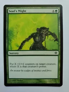 MTG Magic The Gathering Card Soul's Might Sorcery Green Alara Reborn - Picture 1 of 2