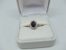 18k sapphire & diamond ring size 7