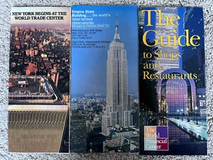 Folleto "Nueva York comienza en el World Trade Center" 1988 más otros dos - Imagen 1 de 2