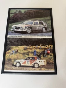 FRAMED 1986 Lancia Delta Toyota Celica Lombard RAC Rally Magazine Picture Poster - Picture 1 of 1