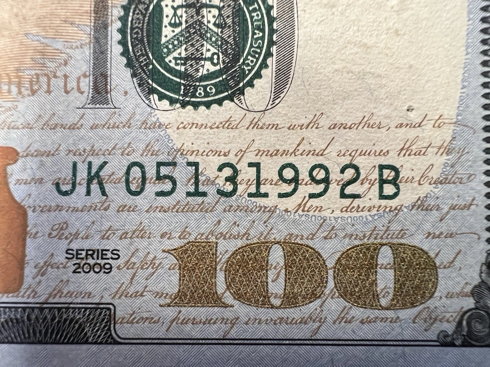 MAY 13 1992 BIRTHDAY NOTE $100 - Image 1 of 4