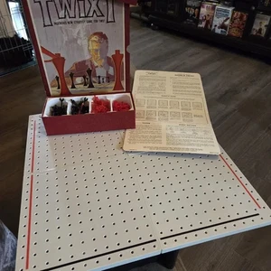 Juego de estantería Twixt 3M 1962 vintage con clavijas, puentes e instrucciones de caja originales - Imagen 1 de 7
