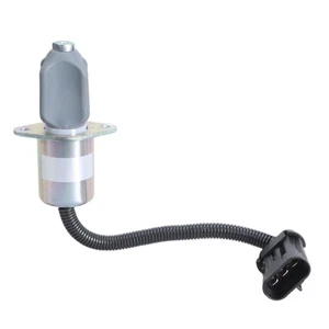 12V Fuel Shut Down Solenoid Fuel Stop Solenoid for Generator Efficient Operation - Picture 1 of 8