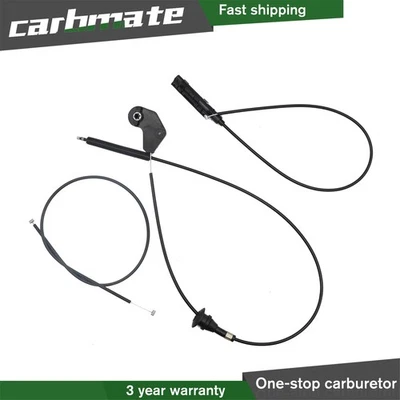 3X 51238402615 51238408134 Engine Hood Release Cable Kit For 00-07 BMW X5 E53 Foto 1 de 4