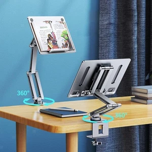 Tablet-Ständer, Desktop-Klemmhalterung, Zubehör aus Aluminiumlegierung zum - Afbeelding 1 van 19