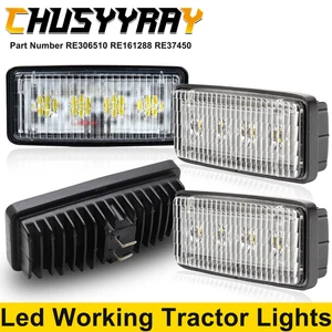 4pcs LED Upper Cab Light Fit For Deere 8000 Series: 8100, 8200, 8300, 8400 - Picture 1 of 6